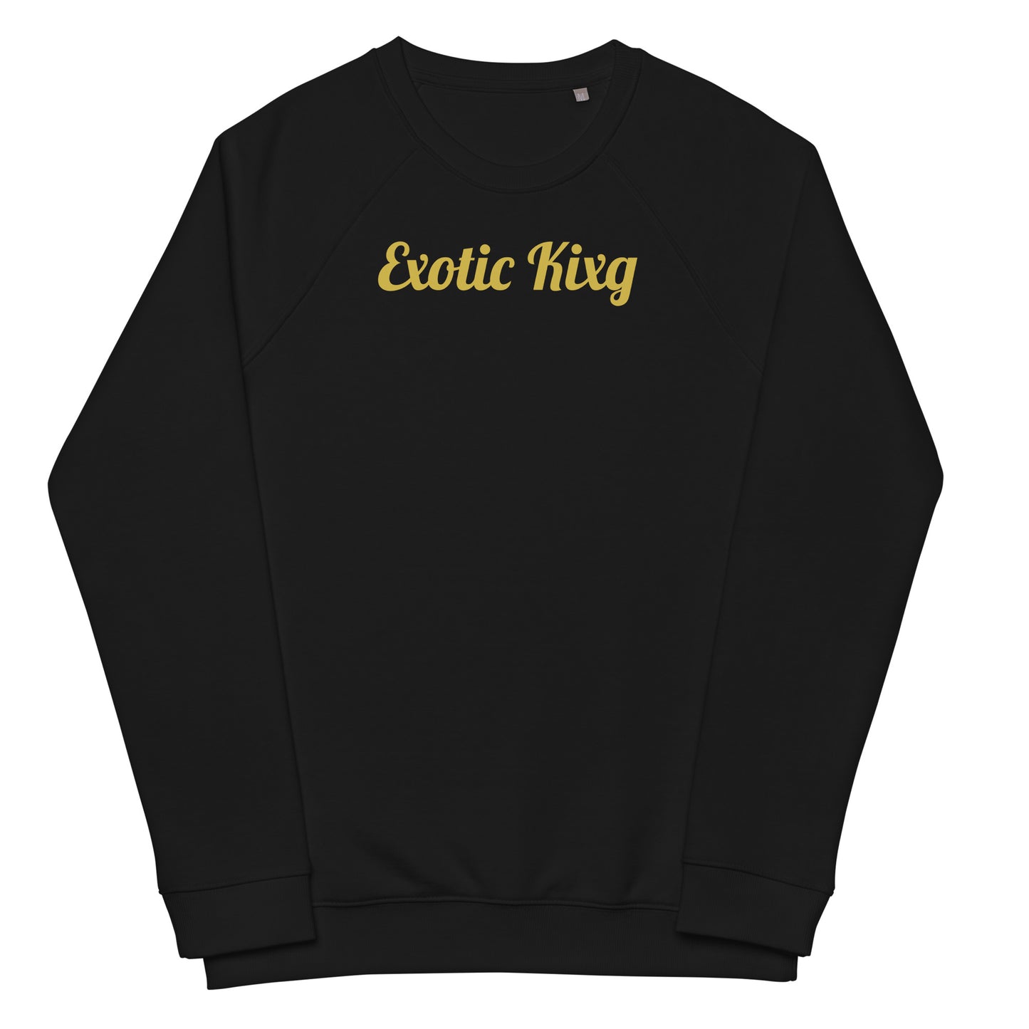 Unisex organic raglan sweatshirt